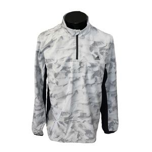 Adidas Gray with Black Long Sleeve Quarter Zip Pullover